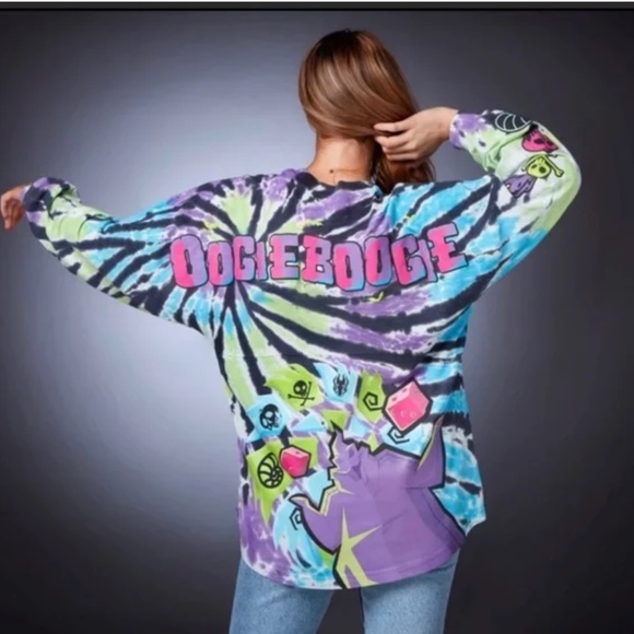 **MAKE AN OFFER! Disney GLOW IN DARK Oogie Boogie Spirit Jersey Tie Dye - Picture 4 of 4